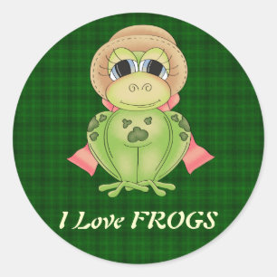 I Love FROGS autocollant