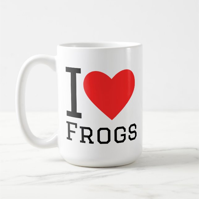 I love frogs kaffeetasse (Links)