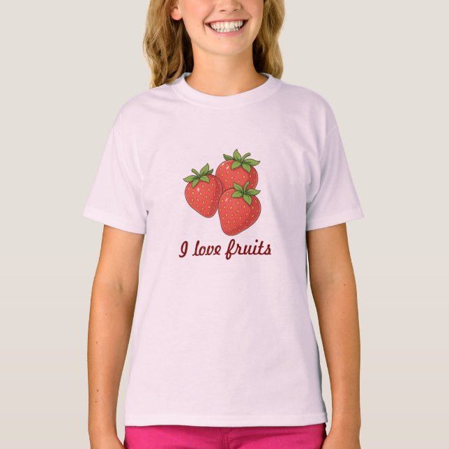  " I love fruits" T-shirt  (Devant)