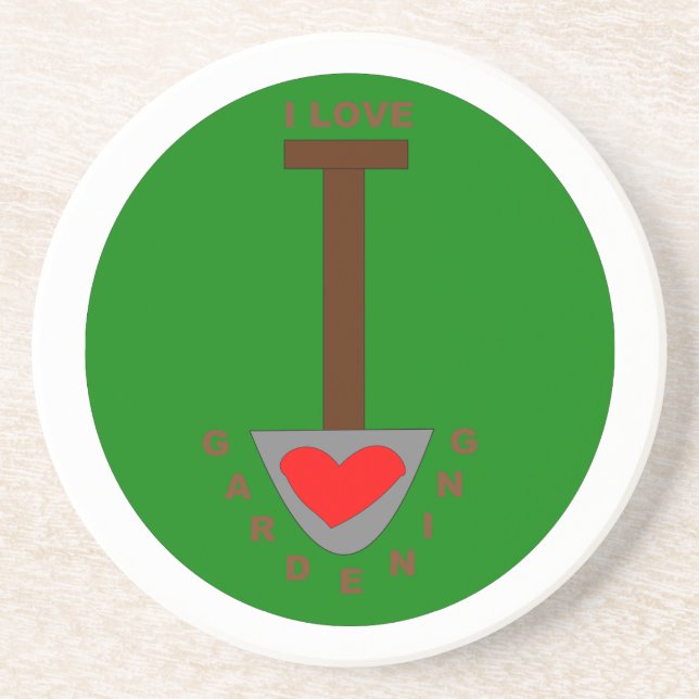 I Love Gardening Dessous de verre (Devant)