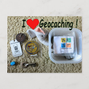 I Love Geocaching carte postale : Ouvrir le cache