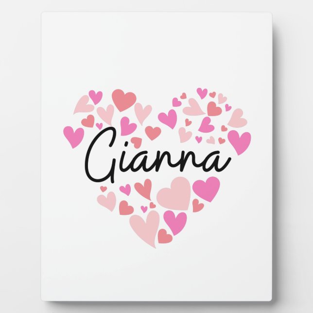 I love Gianna Fotoplatte (Vorderseite)