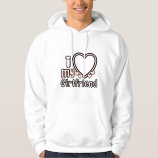 I Love Girlfriend Sweat - shirt à capuche personna