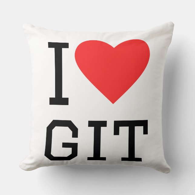 I love git kissen (Vorderseite)