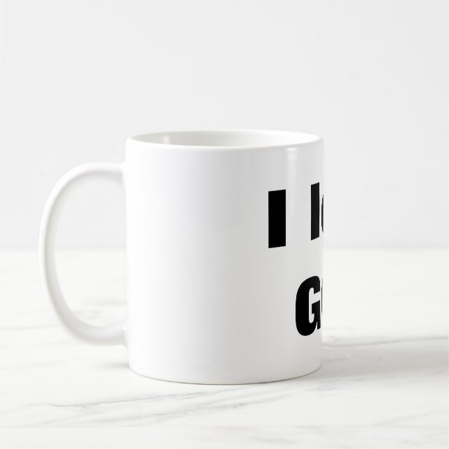 I love GOD Kaffeetasse (Links)