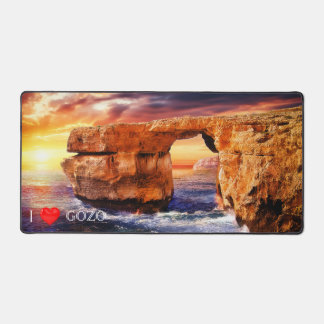 I Love Gozo Photo Desk Mat