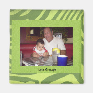  "I Love Grand-père" Magnet de photos