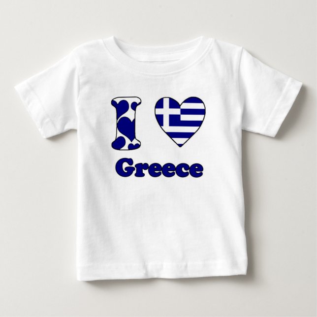 I love Greece Baby T-shirt (Vorderseite)