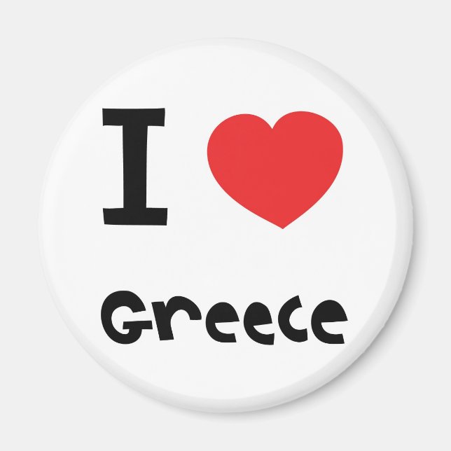 I love greece magnet (Devant)