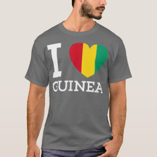 I Love GUINEA Flag Heart special T for Guinea Lov T-Shirt