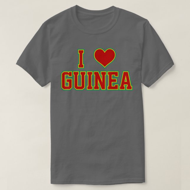 I Love Guinea T-Shirt (Design devant)