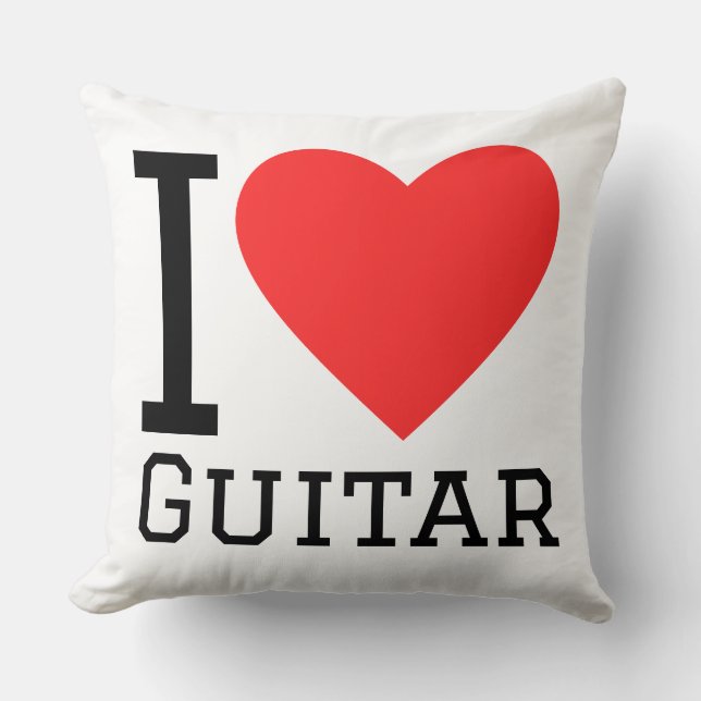 I love guitar kissen (Vorderseite)