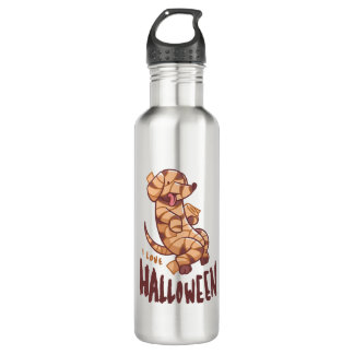 I Love Halloween - Dog Mummy Edelstahlflasche