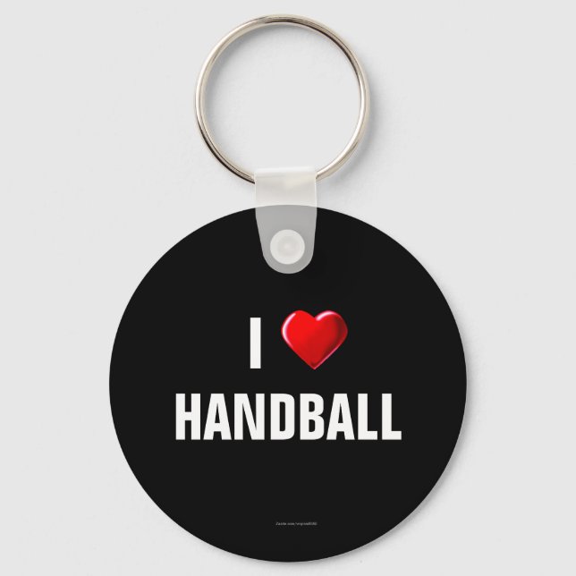 I Love Handball keychain Schlüsselanhänger (Vorderseite)