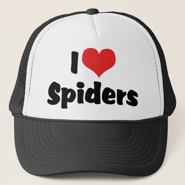I Love Heart Spiders Truckerkappe (Vorderseite)