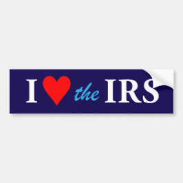 I Love Heart the IRS Autoaufkleber