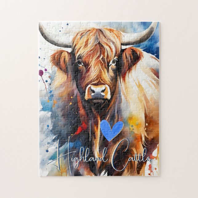 i love Highland Cattle (Vertikal)