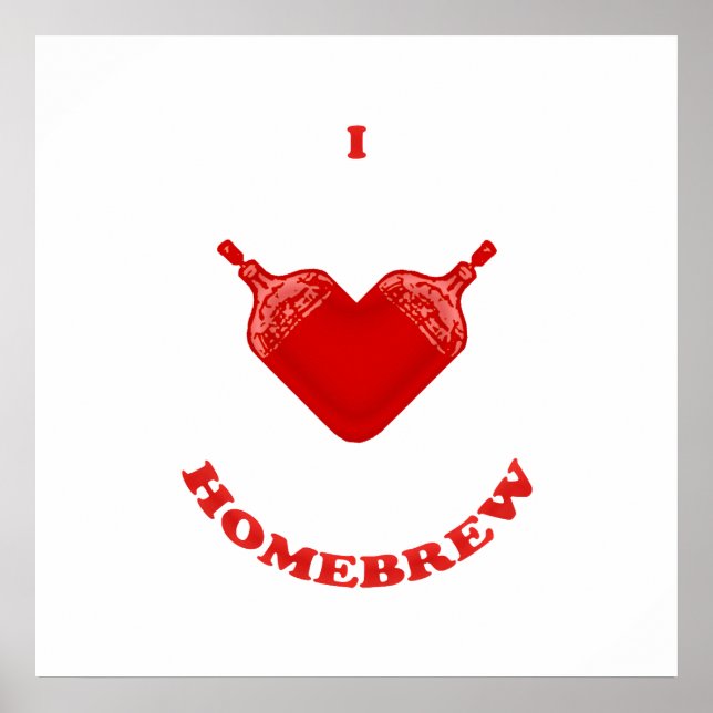 I Love Homebrew Poster (Vorne)