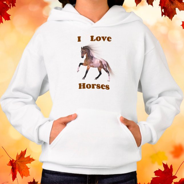 I Love Horses - Paint Horse Sweatshirt (Créateur téléchargé)