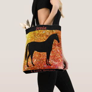 I Love Horses Sparkle Sac fourre-tout