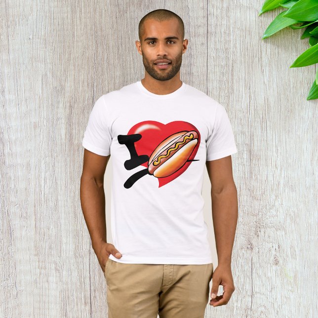 I Love Hotdogs Mens T-Shirt (Créateur téléchargé)