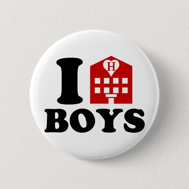 I Love Hotel Boys Button (Vorderseite)