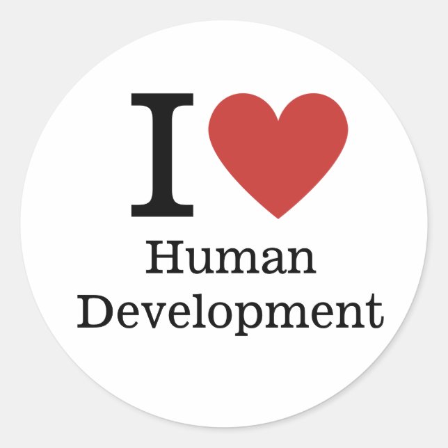 I ❤️ Love Human Development STICKER (Devant)