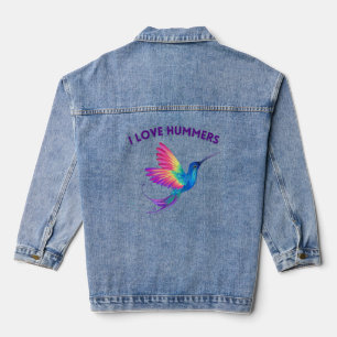 I Love Hummers Exotic Rainbow Hummingbird Flying