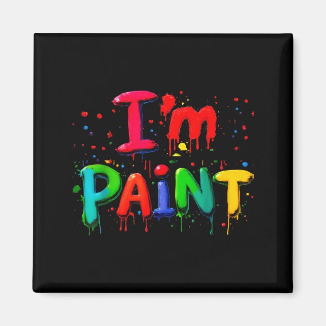 I Love I Like To Finger Paint Couple I'm Paint Val Magnet (Vorne)