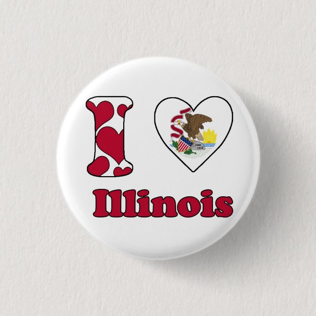 I love Illinois Button (Vorderseite)