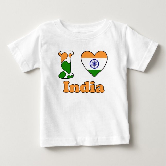 I love India Baby T-shirt (Vorderseite)