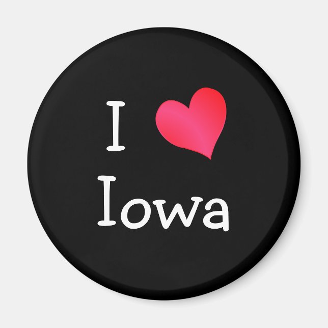 I Love Iowa Magnet (Vorne)