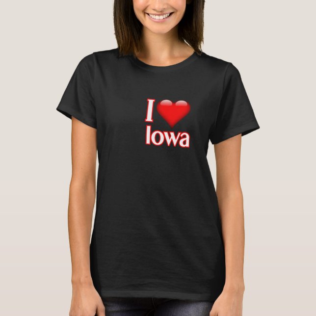 I Love Iowa T-Shirt (Vorderseite)