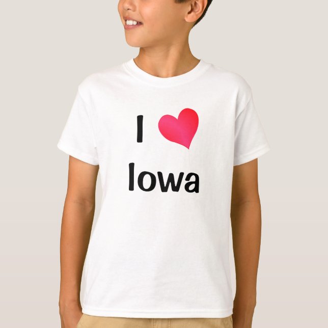 I Love Iowa T-Shirt (Vorderseite)