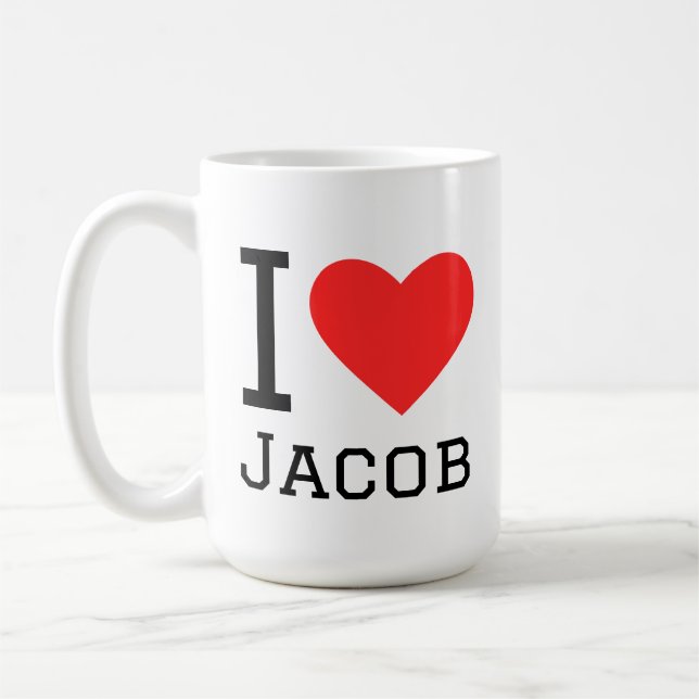 I love jacob kaffeetasse (Links)