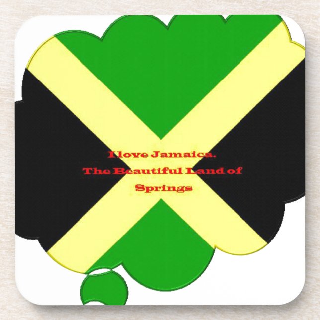 I Love Jamaica. The Beautiful Land of Springs Untersetzer (Vorderseite)