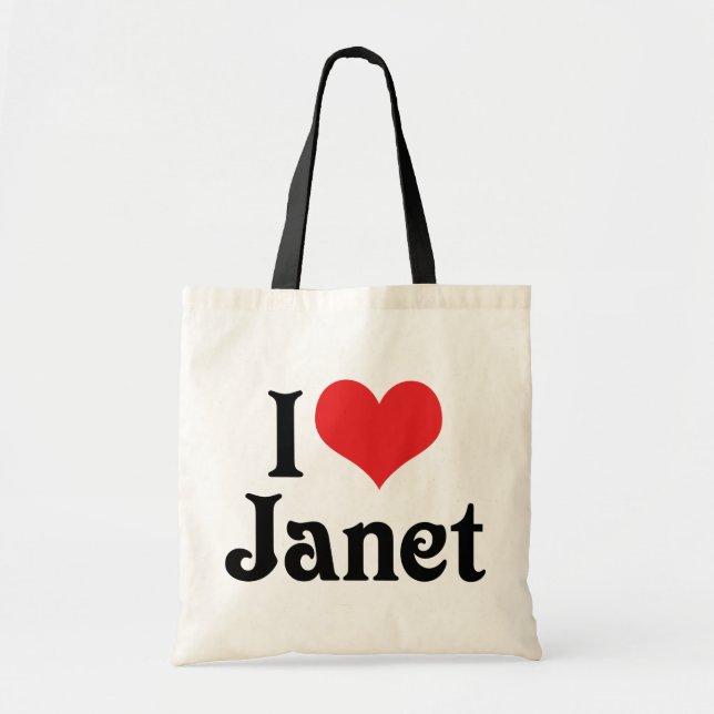 I Love Janet Tragetasche (Vorne)