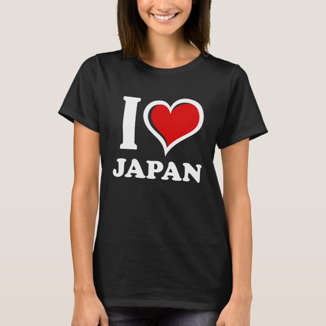 I Love Japan I Heart T-Shirt (Vorderseite)