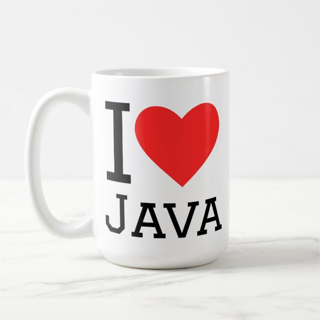 I love Java  Kaffeetasse (Links)