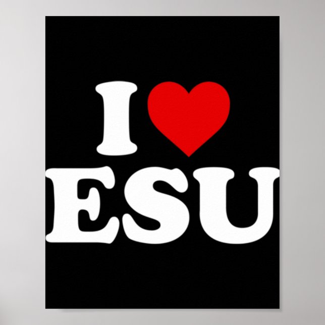 I Love Jesus - Heart Pullover HoodieFeatures a red Poster (Vorne)