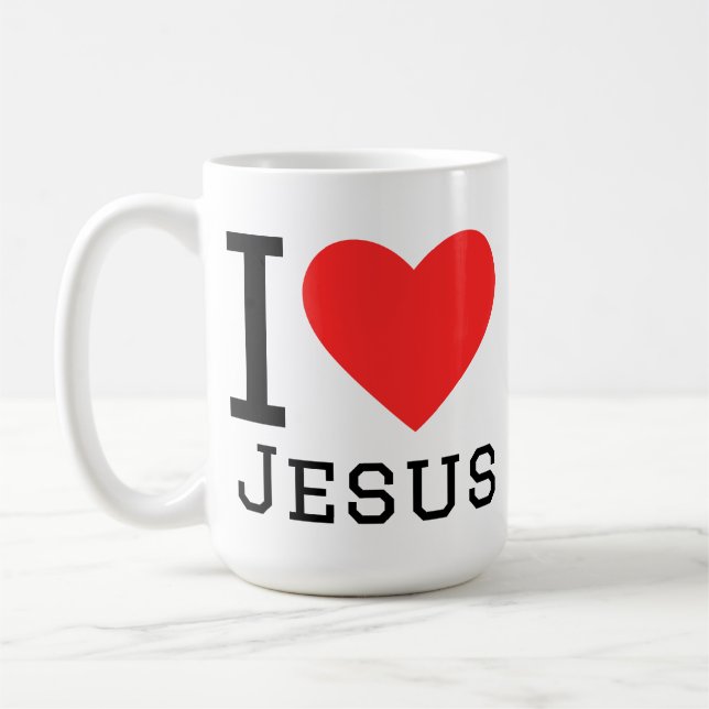 I love jesus kaffeetasse (Links)