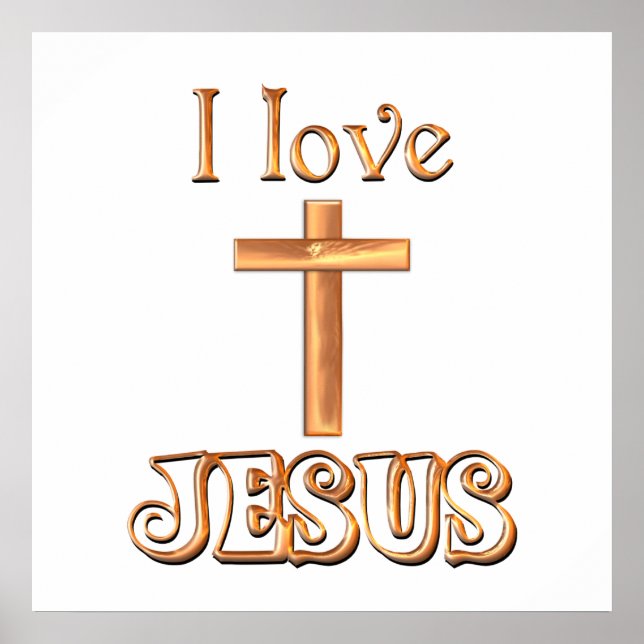 I Love Jesus Poster (Vorne)