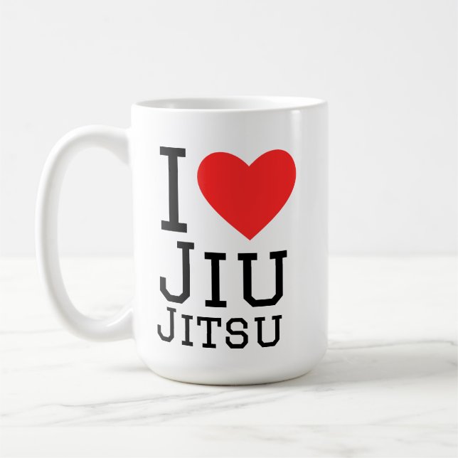 I love Jiu jitsu Kaffeetasse (Links)