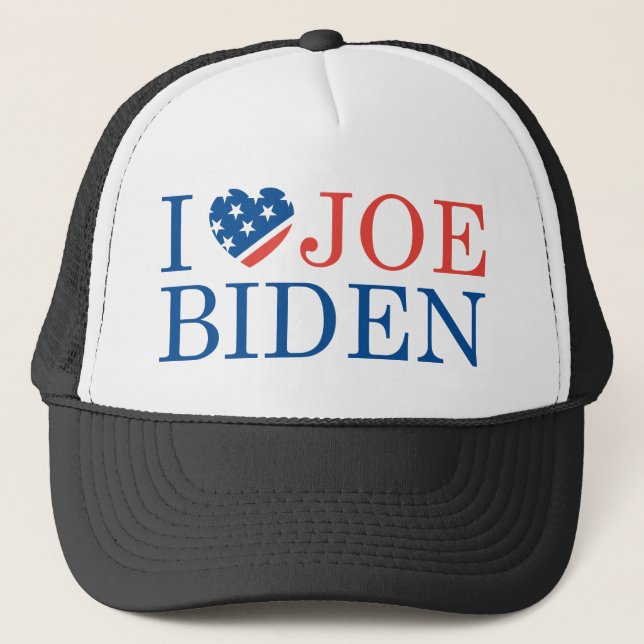 I Love Joe Biden 2020 Truckerkappe (Vorderseite)