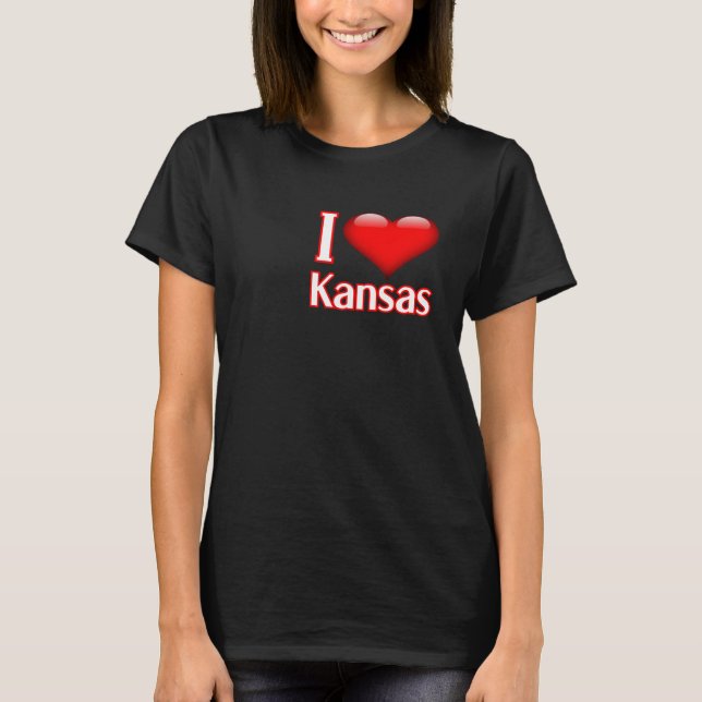 I Love Kansas T-Shirt (Vorderseite)