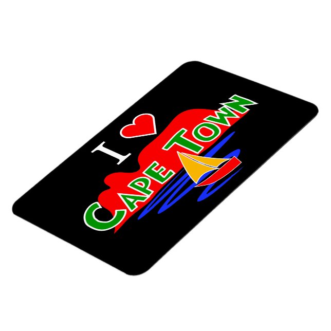 I Love Kapstadt Table Mountain Large Flexi Magnet (Linke Seite)