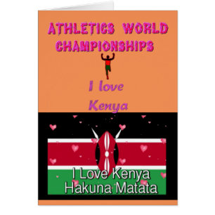 I Love Kenya Champions du Monde des sports Hakuna 