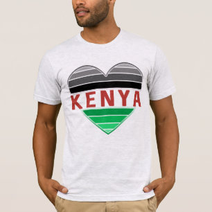 I Love Kenya, Kenyan Heart T-Shirt