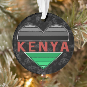 I Love Kenya, Kenyan Heart T-Shirt