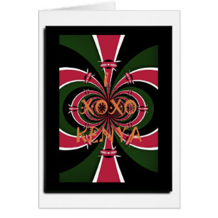 I Love Kenya XOXO National Flag Colors